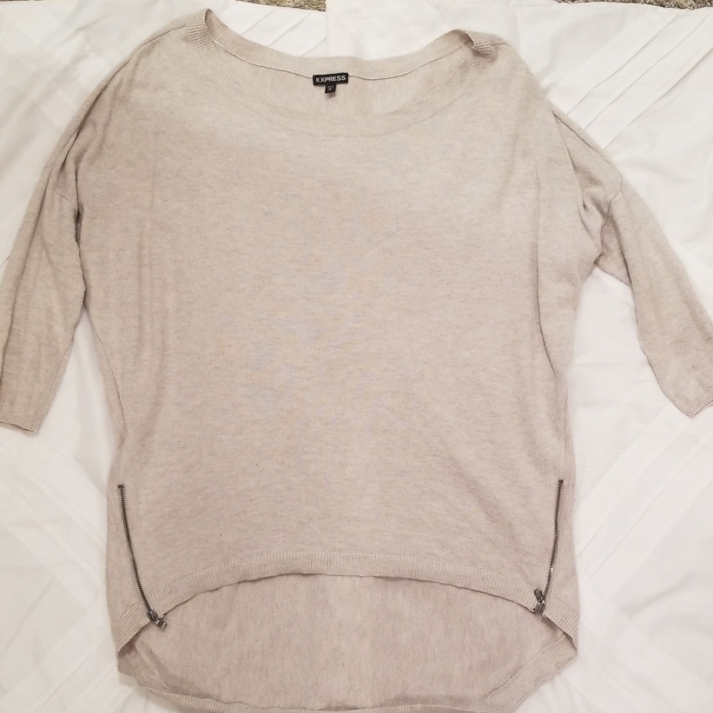 Express Sweater with Zipper Detail